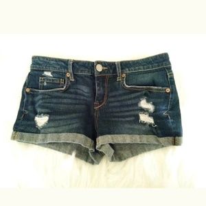 Aeropostale Sz 4 Shorty Shorts Distressed Jean